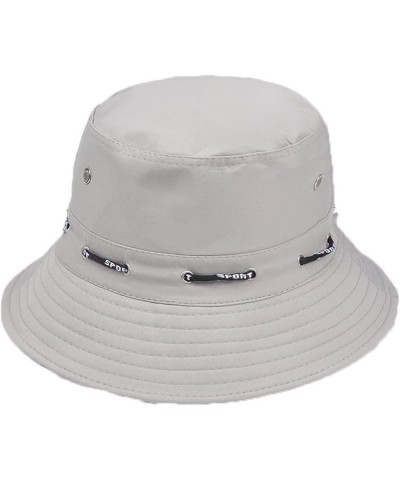 Bucket Hats for Men Spring Summer Drawstring Fisherman Hats Women Outdoor Travel Folding Sun Protection Basin Hat Black $10.9...