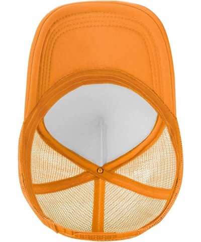 Mike Who Cheese Hairy Mesh Hat Men Women Trucker Hat Baseball Cap Dad Gift Orange $12.97 Baseball Caps