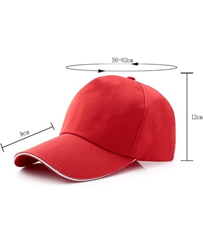 Baseball Cap Men Women Classic Adjustable Plain Hat Cotton Dad Hat Low Profile Unisex White $6.14 Baseball Caps