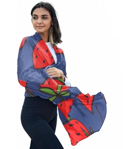 Scarf for Women Lightweight Spring Fall Winter Scarves Shawl Wraps Strawberry $13.25 Scarves