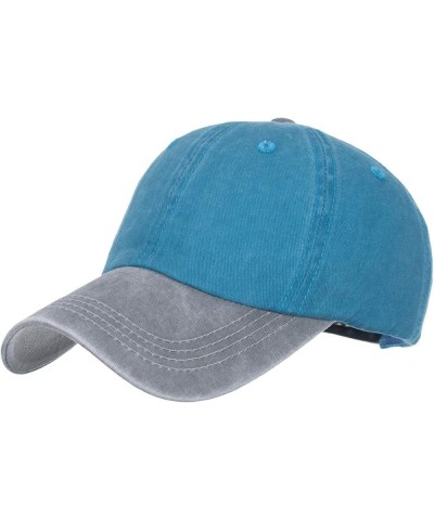 Unisex Vintage Washed Cap Summer Mesh Trucker Hat Ponytail Baseball Hats Sports Running hat A-h $8.97 Baseball Caps