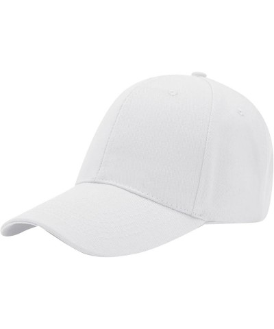 Summer Hats for Women Mens and Womens Summer Fashion Casual Sunscreen Baseball Caps Hats White $7.76 Baseball Caps