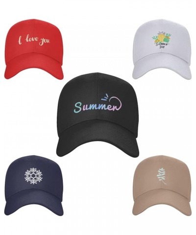 Custom Hats for Men Design Your Own Name Logo Text Image Personalized Baseball Hats Blue $7.91 Baseball Caps