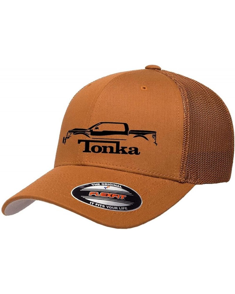 Ford F150 Tonka Truck Classic Outline Design Flexfit 6511 Trucker Mesh Fitted Cap Caramel $18.28 Baseball Caps