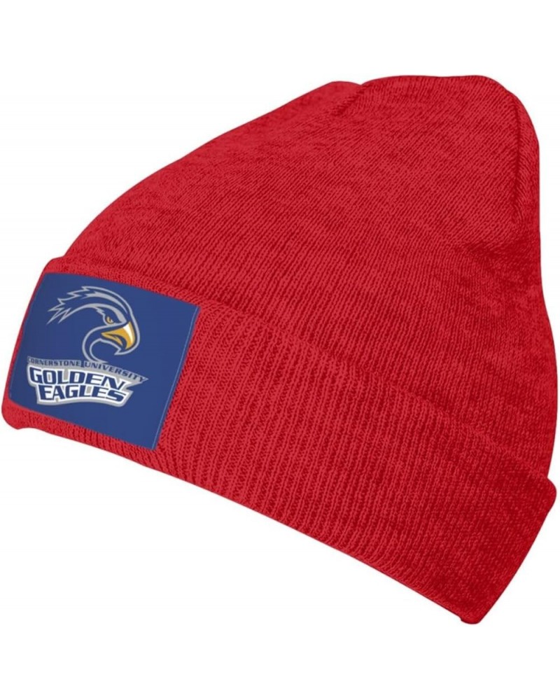 Cornerstone Aa University Logo Stretch Knit Hat for Men Women Winter Warm Cap Red $7.63 Skullies & Beanies