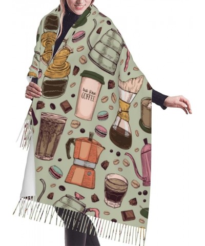 Sweet Gifts For Women - Scarves For Women Gifts Drink Coffee And Do Good Blanket Scarf Coffee Makers $17.39 Scarves