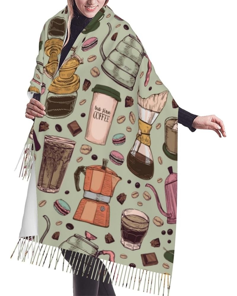 Sweet Gifts For Women - Scarves For Women Gifts Drink Coffee And Do Good Blanket Scarf Coffee Makers $17.39 Scarves