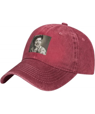 Patsy Cline Baseball Cap for Men Women Classic Vintage Denim Running Sports Trucker Hat Black Red $12.75 Baseball Caps