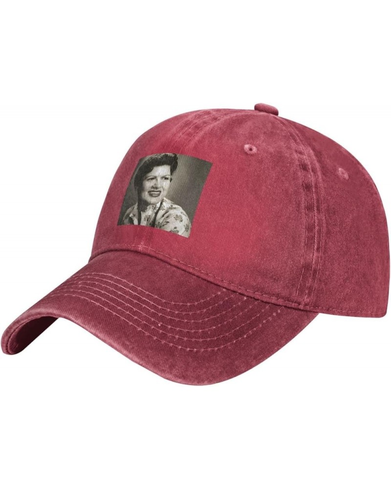 Patsy Cline Baseball Cap for Men Women Classic Vintage Denim Running Sports Trucker Hat Black Red $12.75 Baseball Caps