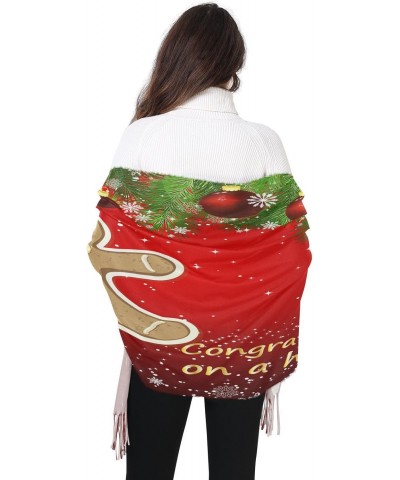 Women Cashmere Scarves Gingerbread Man Winter Fashion Scarf Pashmina Shawl Wrap Warm Blanket Large Size $13.52 Scarves