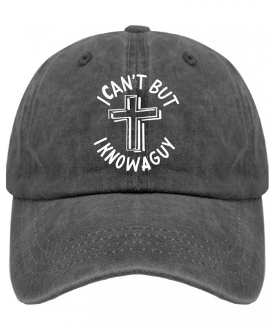 I Can't But I Know Guy Trucker Hat Camping Hat Hat for Women Gifts for Dad Sun Hat Pigment Black $9.87 Sun Hats