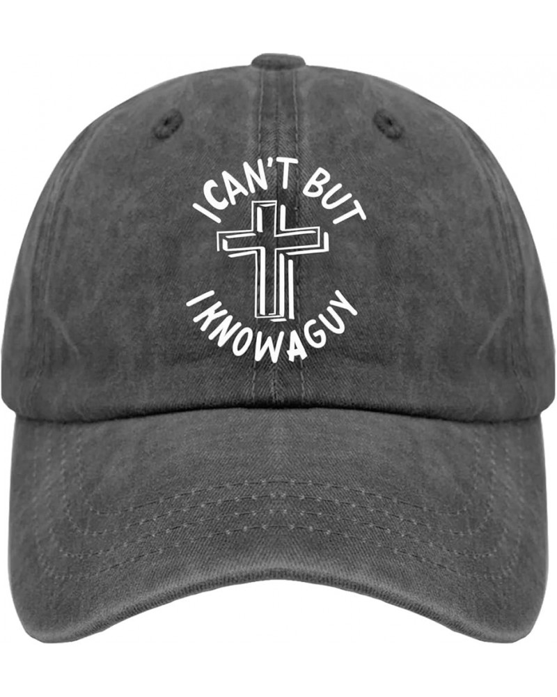 I Can't But I Know Guy Trucker Hat Camping Hat Hat for Women Gifts for Dad Sun Hat Pigment Black $9.87 Sun Hats