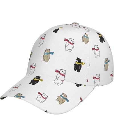 Cute Bear Baseball Cap Men Women - Classic Adjustable Plain Hat Cute Bear16 $28.04 Baseball Caps