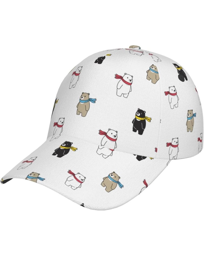 Cute Bear Baseball Cap Men Women - Classic Adjustable Plain Hat Cute Bear16 $28.04 Baseball Caps