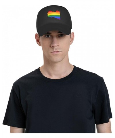 Adjustable LGBT Flag Map of Libya Baseball Cap for Men Women Baseball Hat Outdoor Casual Breathable Caps Trucker Hats Sun Hat...