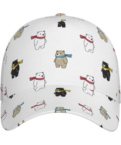 Cute Bear Baseball Cap Men Women - Classic Adjustable Plain Hat Cute Bear16 $28.04 Baseball Caps