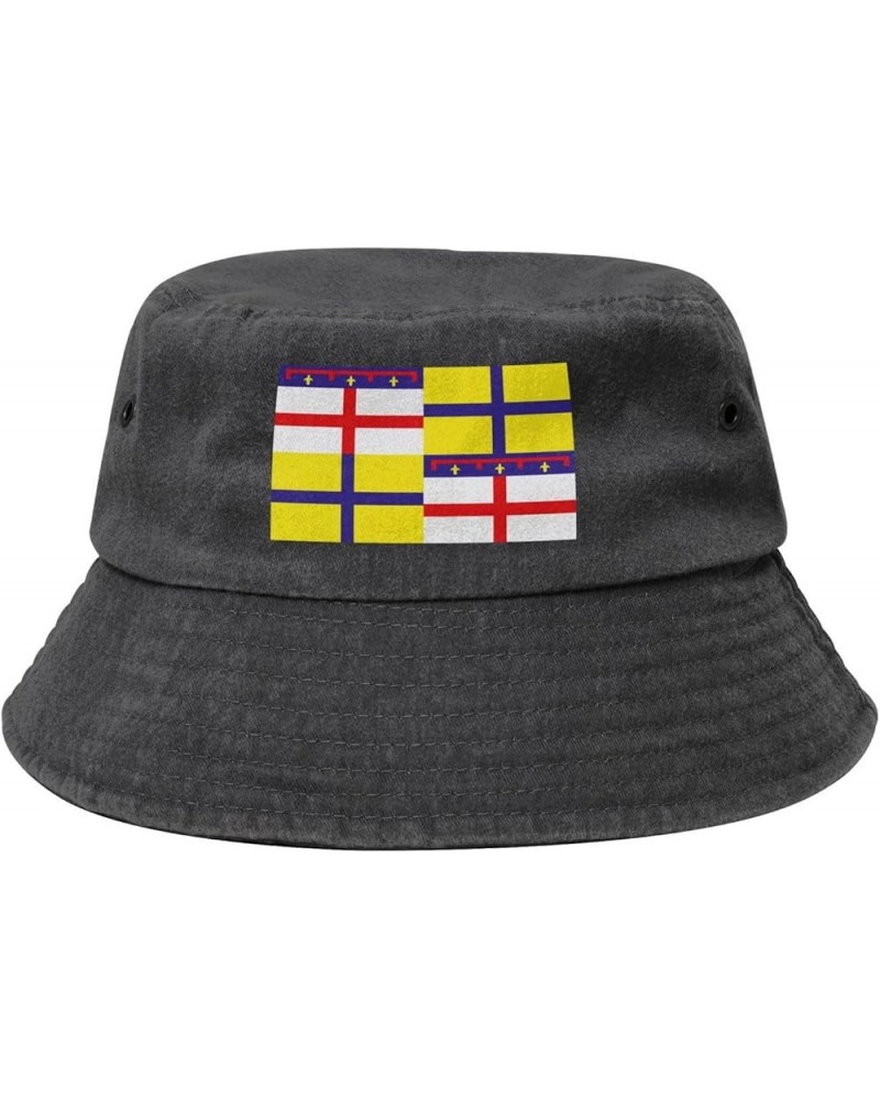 Flag of Emilia Bucket Hat for Women Men Summer Travel Sun Hat Outdoor Cap Funny Bucket Hats Black $13.48 Bucket Hats