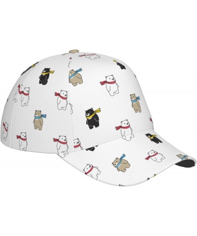 Cute Bear Baseball Cap Men Women - Classic Adjustable Plain Hat Cute Bear16 $28.04 Baseball Caps