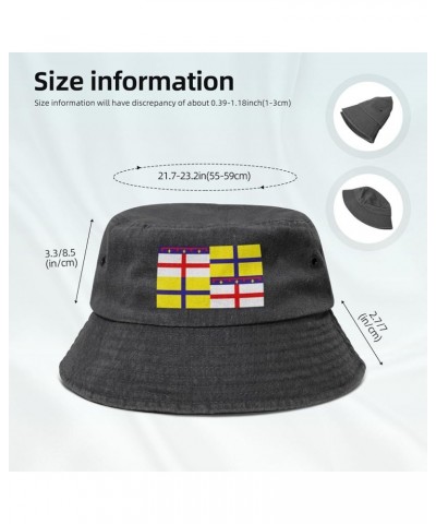 Flag of Emilia Bucket Hat for Women Men Summer Travel Sun Hat Outdoor Cap Funny Bucket Hats Black $13.48 Bucket Hats