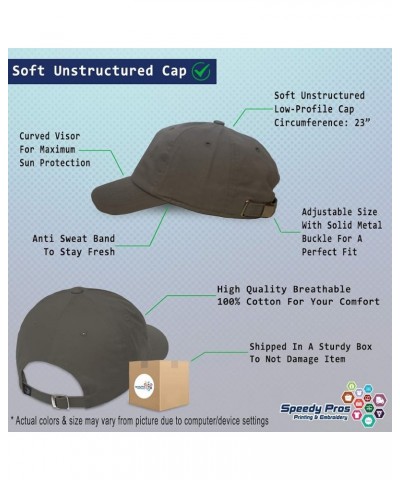 Soft Baseball Cap Back The Blue Cotton Dad Hats for Men & Women Dark Grey $14.55 Baseball Caps