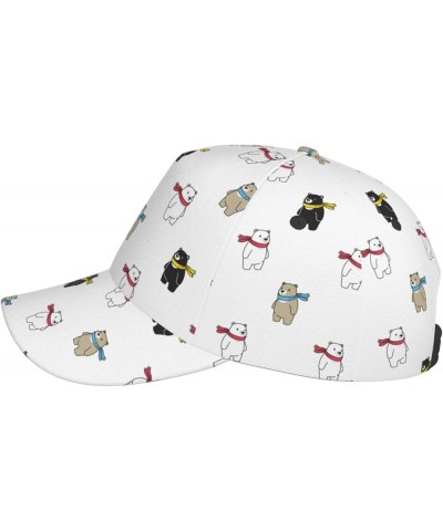 Cute Bear Baseball Cap Men Women - Classic Adjustable Plain Hat Cute Bear16 $28.04 Baseball Caps