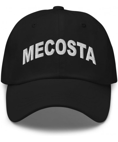 Mecosta Michigan Hat Mecosta MI Cap Embroidered Dad Hat Adjustable Strap Closure Unisex Black $16.40 Baseball Caps