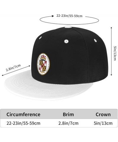 Seal of Anne Arundel County, Maryland Baseball Cap for Men Women Snapback Hat Adjustable Flat Bill Hats White $14.09 Baseball...