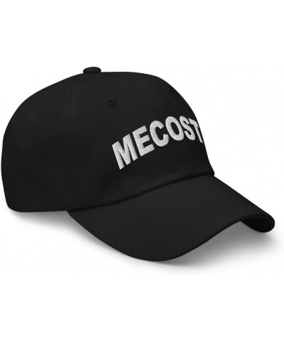 Mecosta Michigan Hat Mecosta MI Cap Embroidered Dad Hat Adjustable Strap Closure Unisex Black $16.40 Baseball Caps