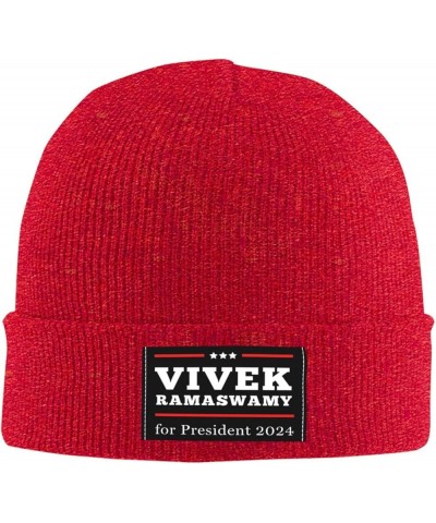 Beanie,Vivek Ramaswamy for President 2024 Gifts Beanie Hat Men Knit Hat Women Slouchy Skull Cap Hedging Hat Black Red $10.34 ...