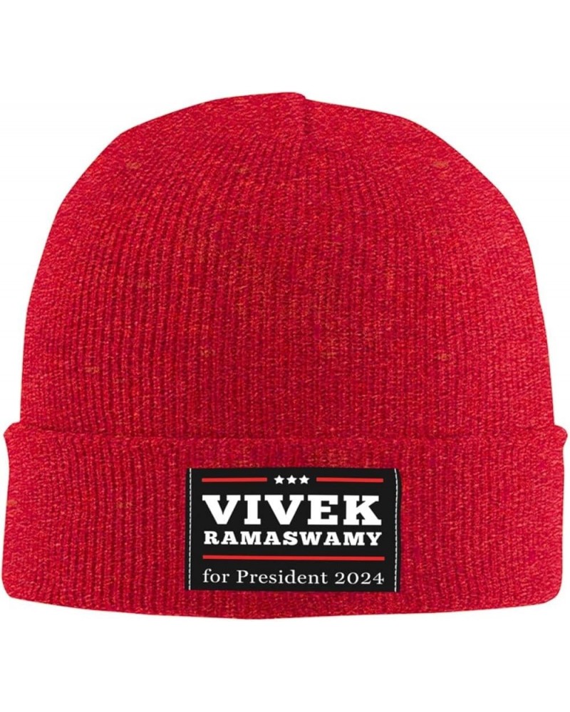 Beanie,Vivek Ramaswamy for President 2024 Gifts Beanie Hat Men Knit Hat Women Slouchy Skull Cap Hedging Hat Black Red $10.34 ...