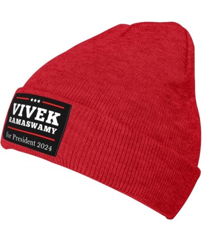 Beanie,Vivek Ramaswamy for President 2024 Gifts Beanie Hat Men Knit Hat Women Slouchy Skull Cap Hedging Hat Black Red $10.34 ...