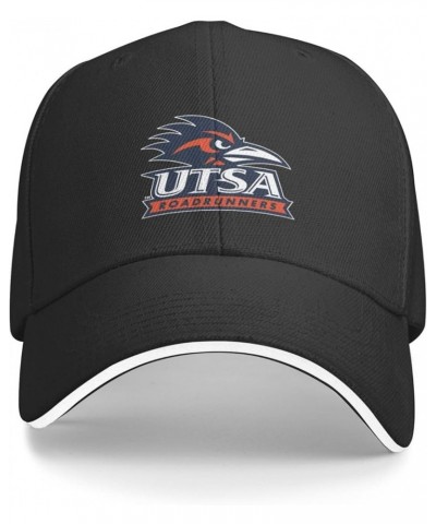 UTSA Roadrunners Sandwich Cap Unisex Classic Baseball Capunisex Adjustable Casquette Dad Hat Black $7.65 Baseball Caps