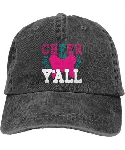 This Chick Can Cheer Baseball Cap Golf Dad Hat Adjustable Original Classic Low Profile Cotton Hat Men Women Cheer Y'all Black...