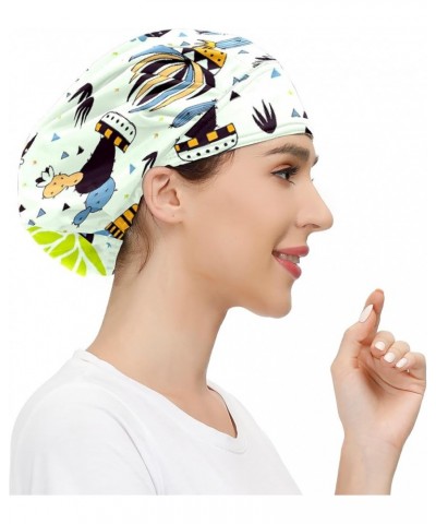 Adjustable Working Caps, Elastic Bandage Tie Back Hats, Cover Hair Bouffant Hats with Sweatband 89 Flower Leaves (16) $9.99 B...