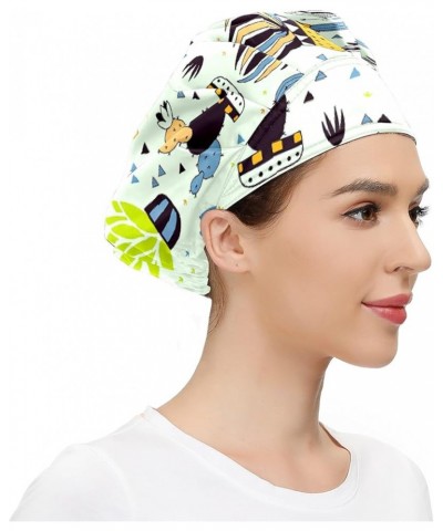 Adjustable Working Caps, Elastic Bandage Tie Back Hats, Cover Hair Bouffant Hats with Sweatband 89 Flower Leaves (16) $9.99 B...