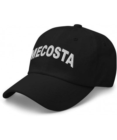 Mecosta Michigan Hat Mecosta MI Cap Embroidered Dad Hat Adjustable Strap Closure Unisex Black $16.40 Baseball Caps