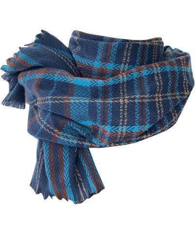 Women Fall Winter Scarf Classic Scarf Warm Soft Large Blanket Wrap Shawl Scarves Olive Scarf Blue $11.99 Scarves