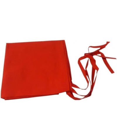 Pack of 2 Dastaar Cotton Patka Headwear Small Scarf with 4 Strings Red and Black 70 cm X 70 cm $13.99 Scarves