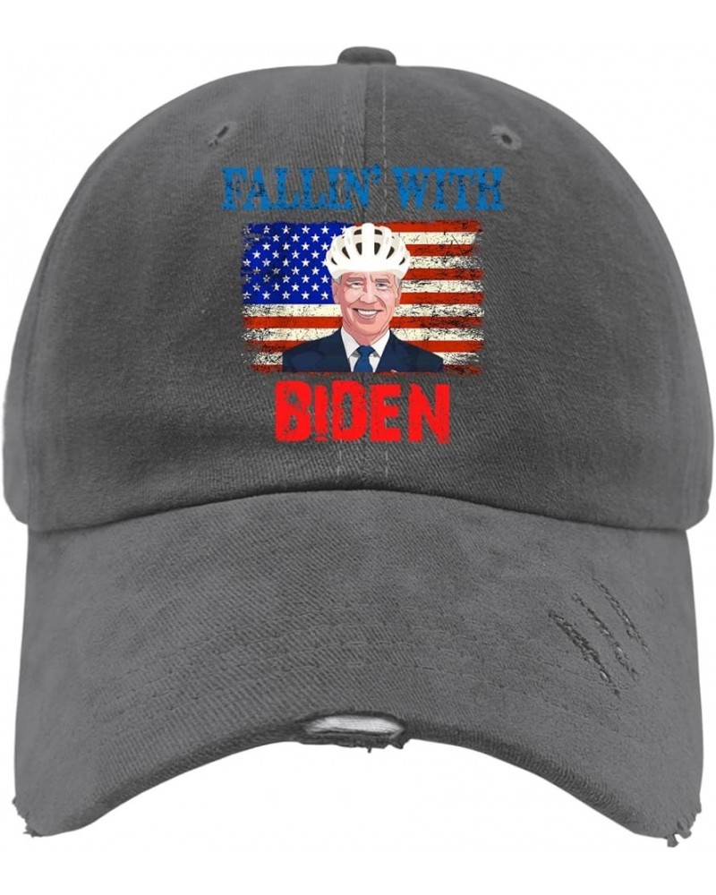 Anti Biden Ridin with Biden Hats for Men Baseball Cap Funny Hats for Men Fallin with Biden Hats for Men Baseball Cap Dark Gre...