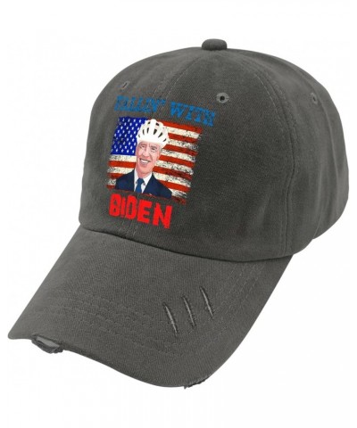 Anti Biden Ridin with Biden Hats for Men Baseball Cap Funny Hats for Men Fallin with Biden Hats for Men Baseball Cap Dark Gre...