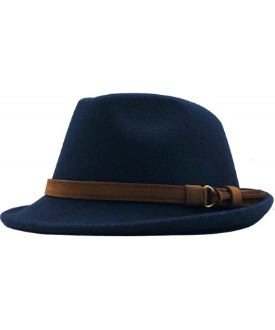 Woolen Women Men Fedora Hat for Elegant Lady Felt Hat Felt Church Jazz Hat Adjustable 55-58cm Army Gn $15.06 Fedoras