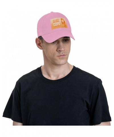 COPD Awareness Month Baseball Cap Sun Hat Dad Hat Trucker Hat Sport Cap Pink1 $10.86 Baseball Caps