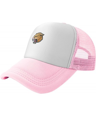 IUPUI Jaguars Trucker Hats for Both Men and Women - Mesh Baseball Snapback Hats Pink $10.28 Baseball Caps