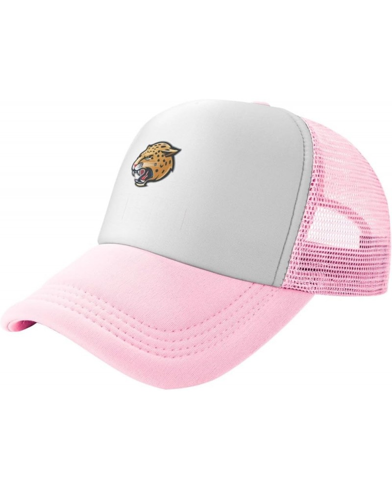 IUPUI Jaguars Trucker Hats for Both Men and Women - Mesh Baseball Snapback Hats Pink $10.28 Baseball Caps