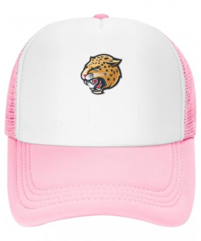 IUPUI Jaguars Trucker Hats for Both Men and Women - Mesh Baseball Snapback Hats Pink $10.28 Baseball Caps