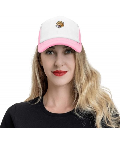 IUPUI Jaguars Trucker Hats for Both Men and Women - Mesh Baseball Snapback Hats Pink $10.28 Baseball Caps