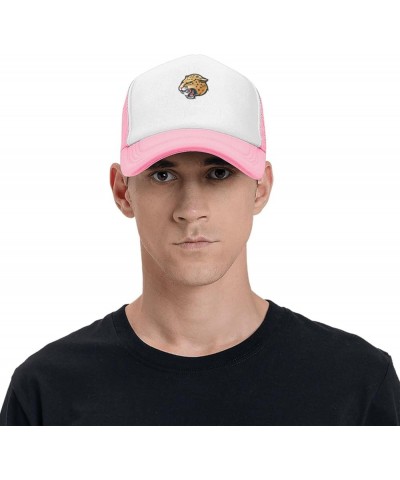 IUPUI Jaguars Trucker Hats for Both Men and Women - Mesh Baseball Snapback Hats Pink $10.28 Baseball Caps