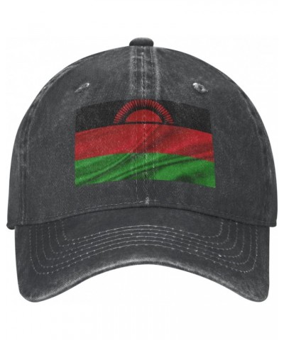 Malawi Flag Vintage Denim Baseball Cap Cowboy Hat Classic Adjustable3 $13.42 Baseball Caps