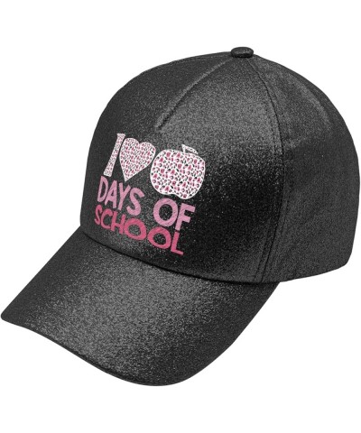 Trucker hat Apple 100 Days of School Hiking hat mom hat Gifts for Her Golf Hats Allblack $11.06 Cowboy Hats