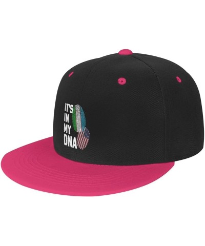 Uzbekistan It's in My DNA Baseball Cap for Men Women Snapback Hat Adjustable Flat Bill Hats Pink $12.36 Baseball Caps